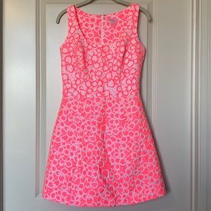 Lily Pulitzer Neon Floral Cocktail Dress
